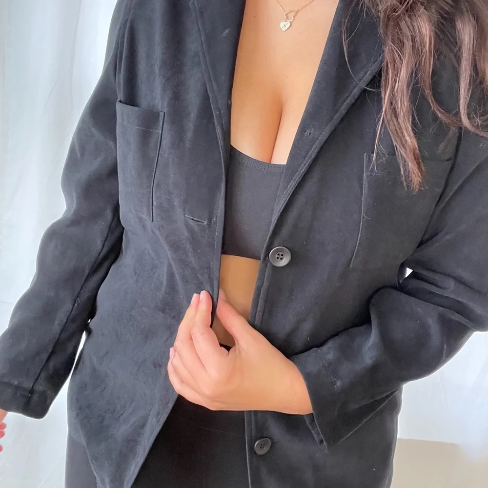 90s suede blazer - Picture 4 of 6
